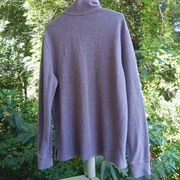 Polo Ralph Lauren Men Quarter Zip Cotton Pullover Sweater Medium - Picture 2 of 6